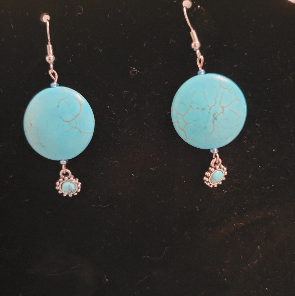 Turquoise dangle earrings